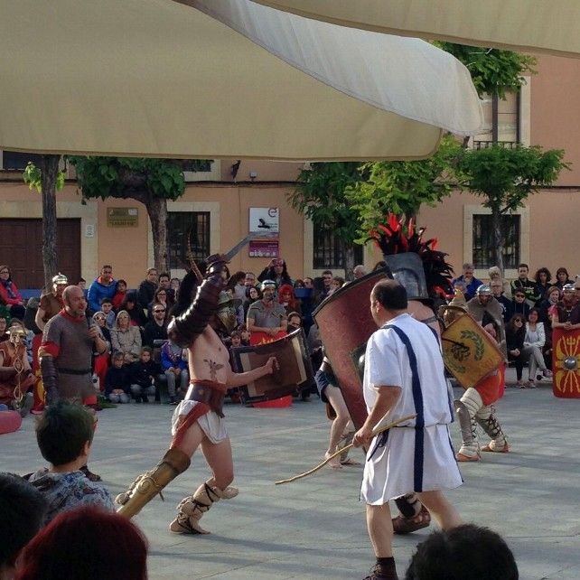 Gladiadores en el Natalicio de las Águilas 2018 León Plaza de Santo Martino 4