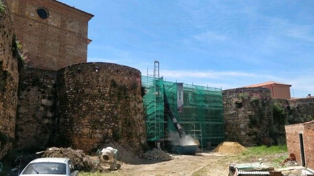 Restauración de la muralla de León en la Era del Moro