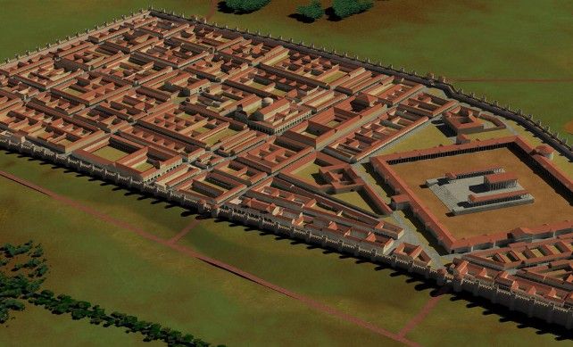 Reconstrucción virtual de la Asturica Augusta romana, la actual Astorga. Imagen: Asturica.com