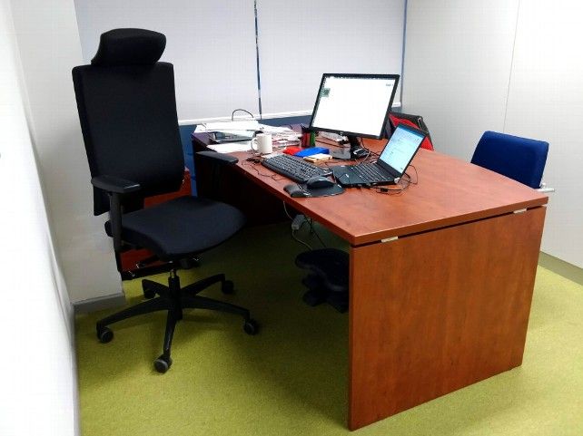 Mesa de despacho usada en el experimento. Foto: Iván Rivera.