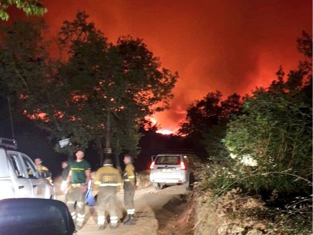 incendio teleno boisán fuego campo de tiro militar brif tabuyo del monte provincia verano 2022